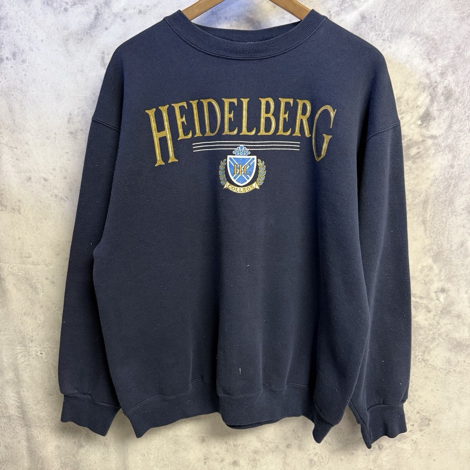 Vintage VTG Heidelberg University Sweatshirt Mens Crewneck 90s Size US XL / EU 56 / 4 - 2 Thumbnail