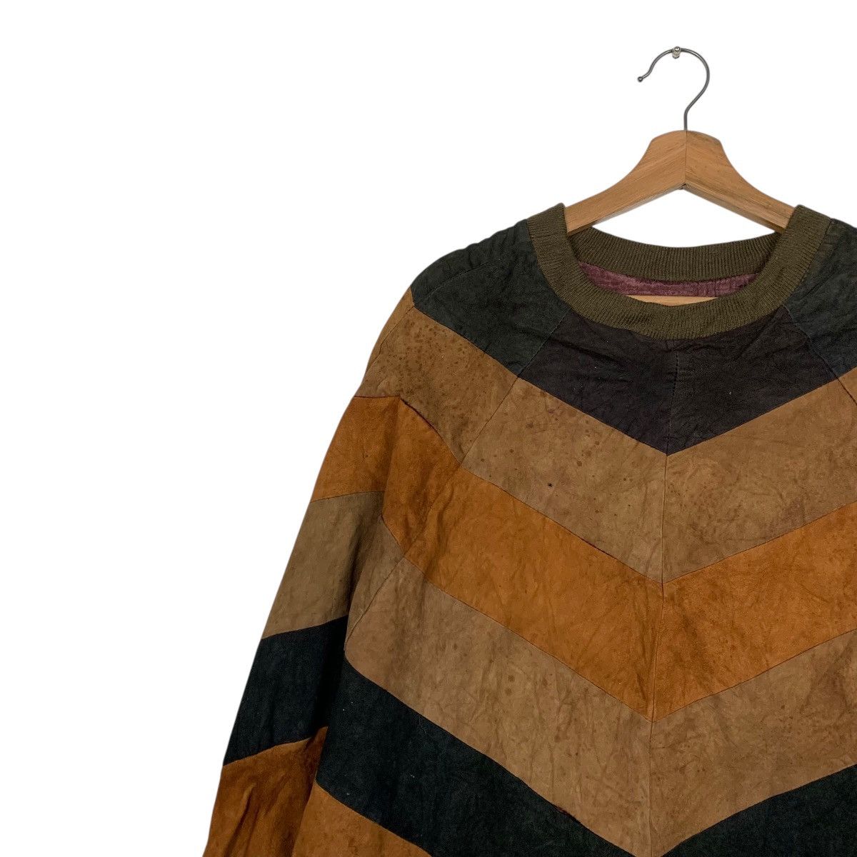 Japanese Brand Japanese Brand Leather Sweater Size US L / EU 52-54 / 3 - 6 Thumbnail