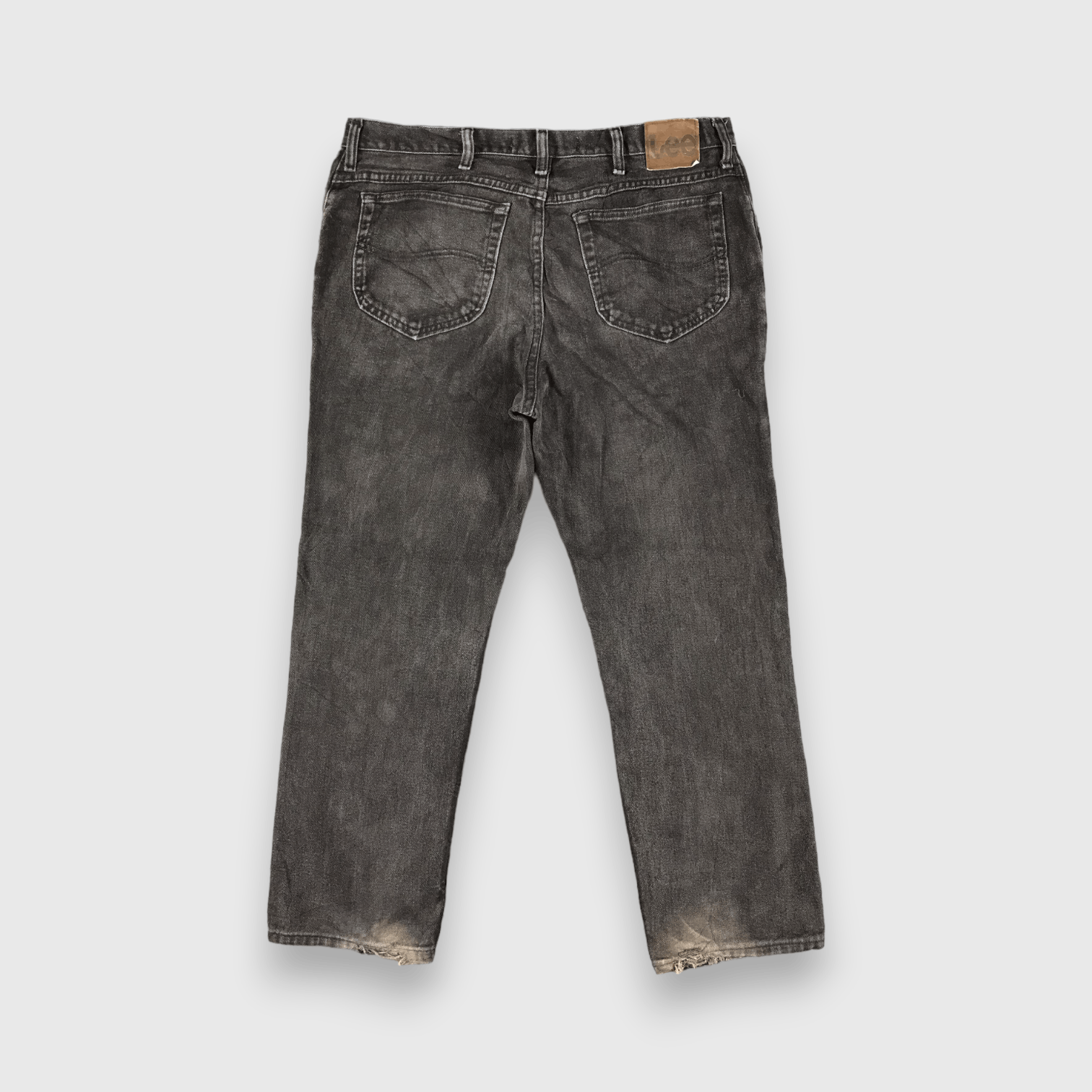 Lee × Vintage Vintage Faded Black Lee Jeans-J2583 Size US 37 - 2 Thumbnail