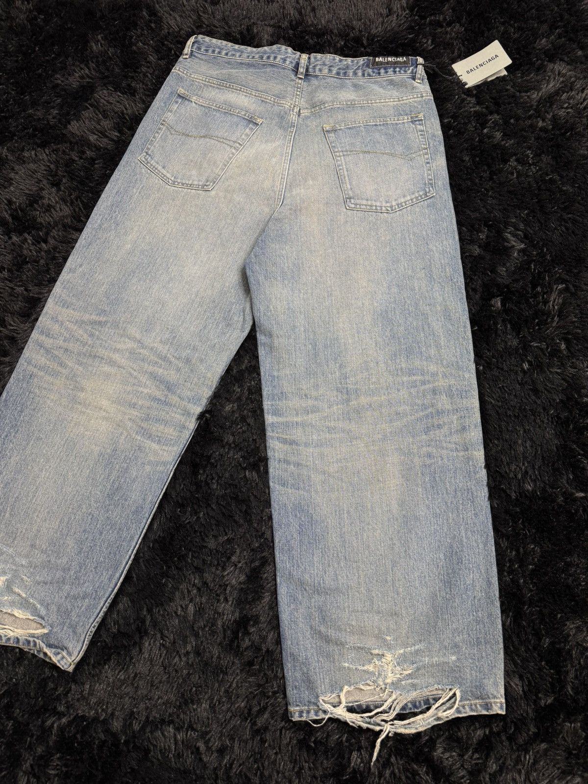 Balenciaga Balenciaga Baggy Destroyed Denim Size US 28 / EU 44 - 16 Thumbnail