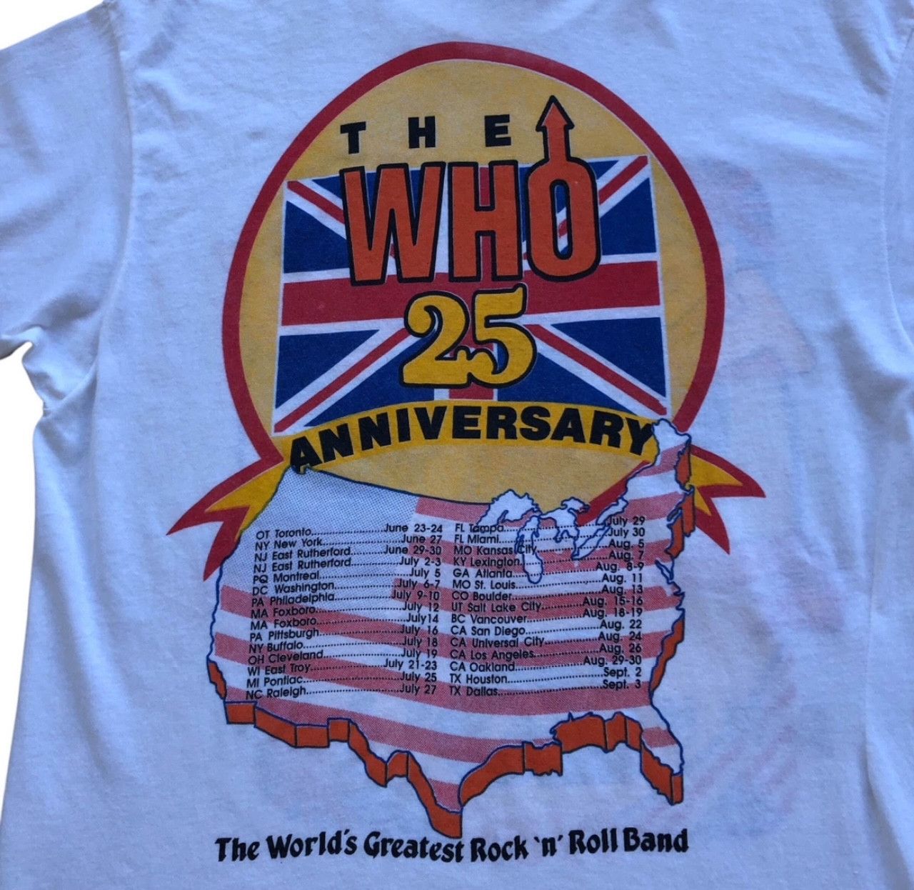 Hanes Vintage The Who 25th Anniversary XL 1989 Size US XL / EU 56 / 4 - 2 Thumbnail