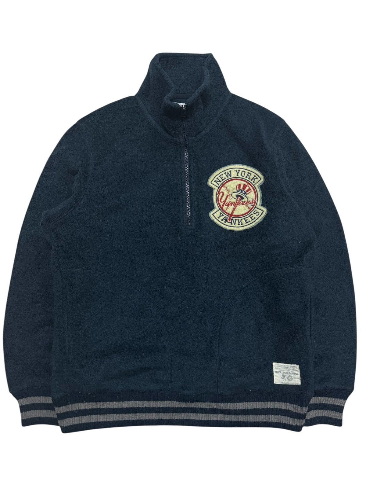 New York Yankees 💥90s STYLE💥VINTAGE 2007s MLB X UNIQLO HALFZIPPER SWEATER Size US L / EU 52-54 / 3 - 1 Thumbnail