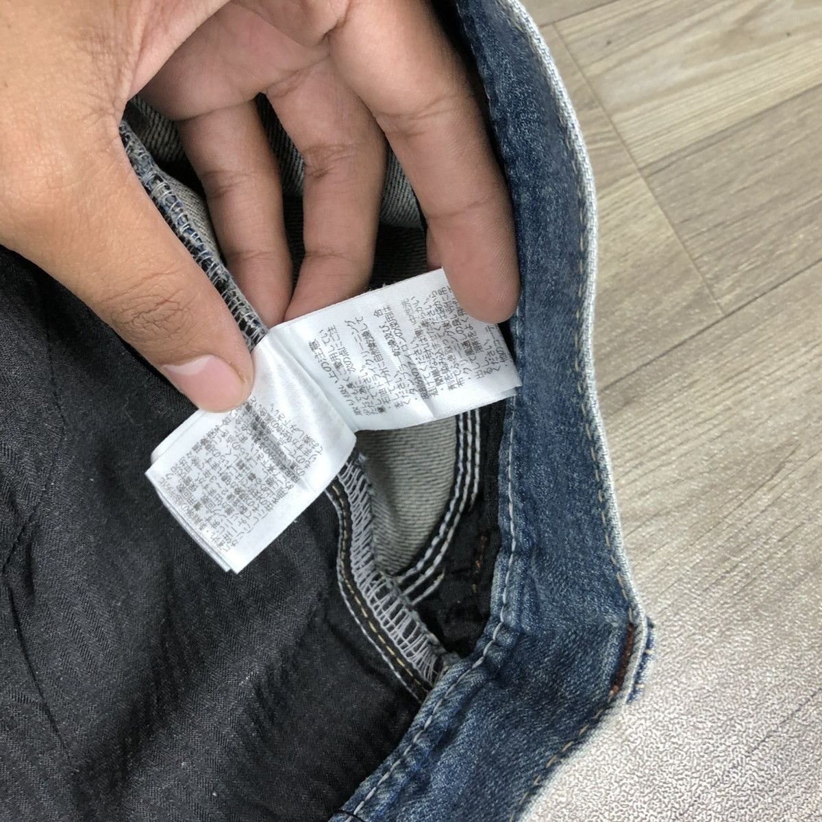 If Six Was Nine × Japanese Brand × Le Grande Bleu (L.G.B.) 2000s Nicole Club Multi Pocket Faded Bootcut Flared Jeans Size US 31 - 14 Thumbnail