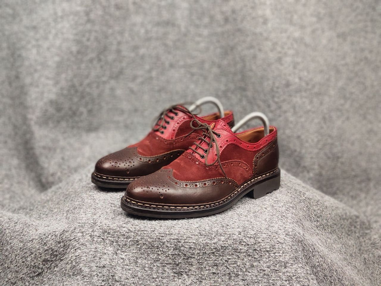 Heschung Heschung Design Owen Oxford Leather Red Brogue Boots Size US 7.5 / EU 40-41 - 8 Thumbnail