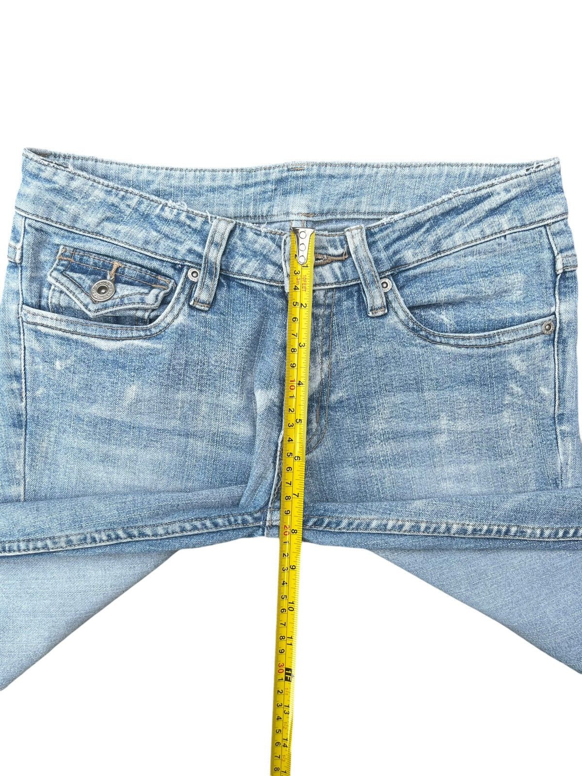 Japanese Brand × Tornado Mart Vintage Japanese Brand Blue Washed Distressed Flare Jeans Size 28" / US 6 / IT 42 - 14 Thumbnail