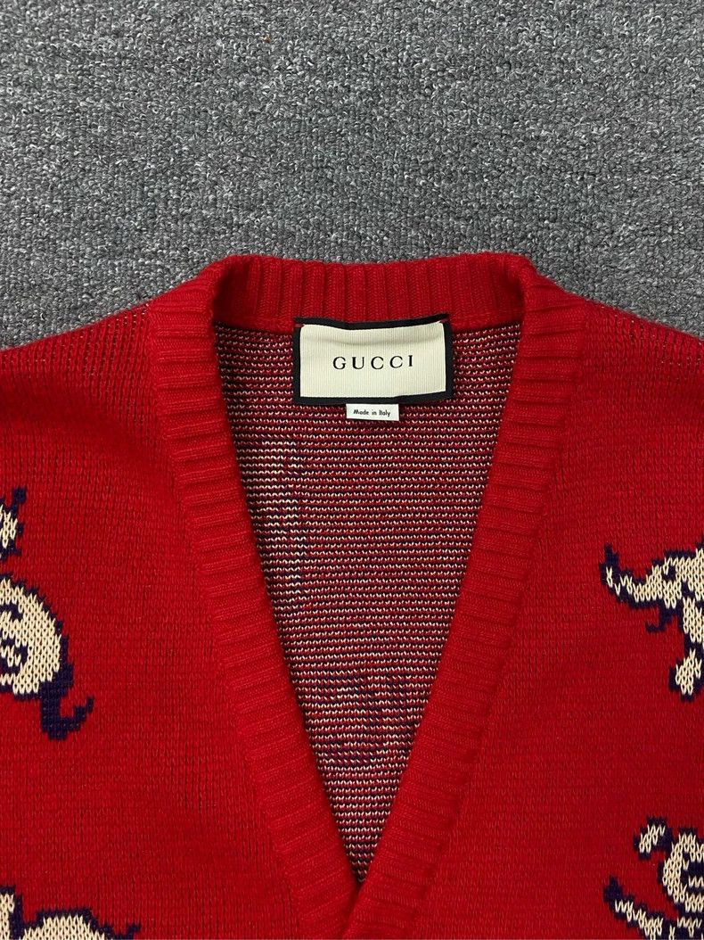 Gucci Gucci Animal pattern embroidered knitted cardigan coat Size XS / US 0-2 / IT 36-38 - 7 Thumbnail