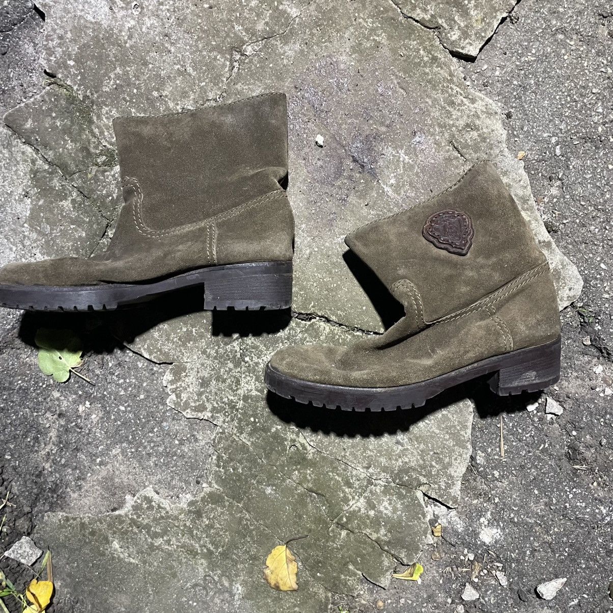 Gucci Gucci Furry Brown Boots Made in Italy leather khaki shoes Size US 11 / IT 41 - 1 Thumbnail