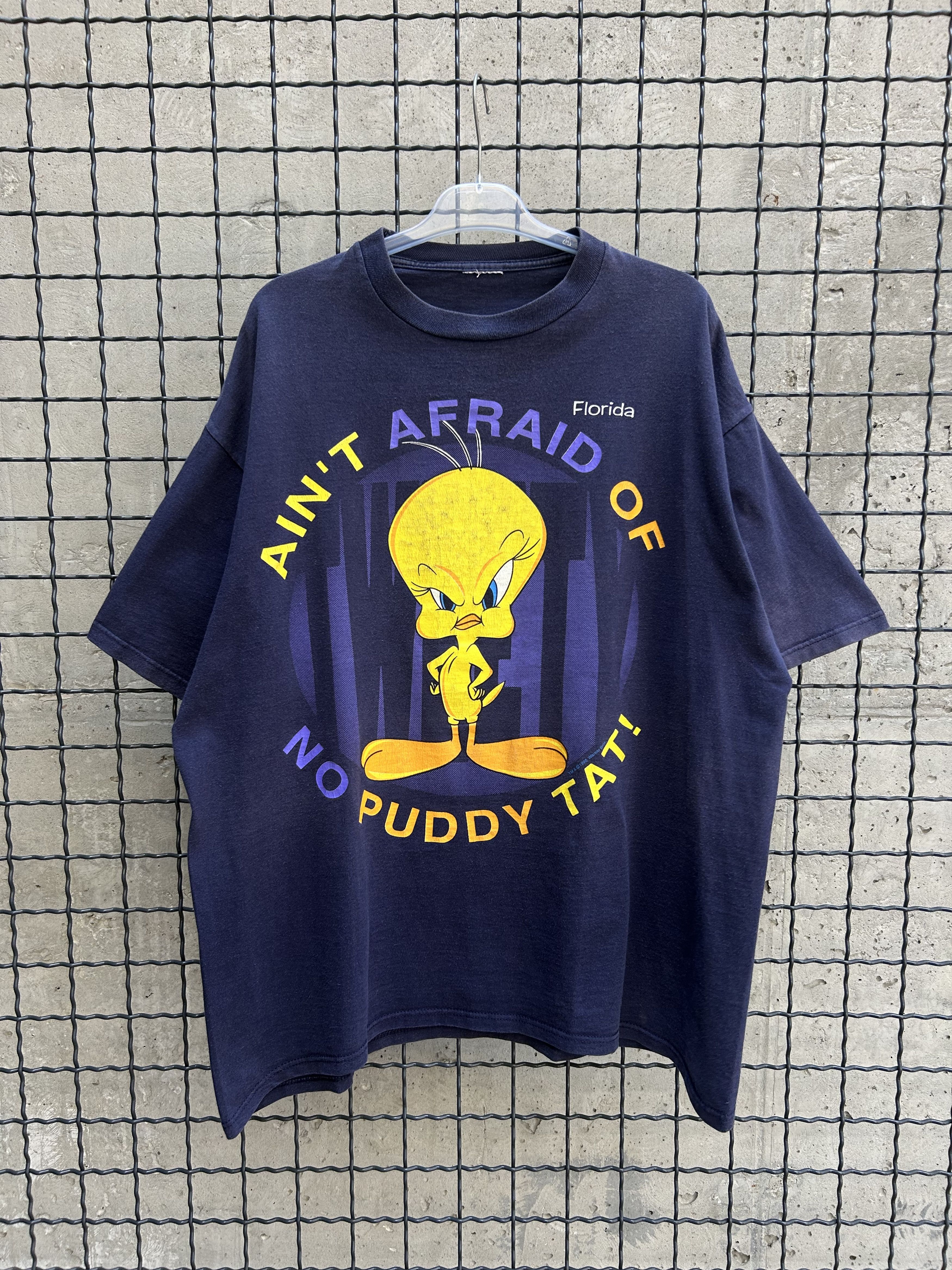 Cartoon Network Vintage 1996 Looney Tunes Tweety Cartoon Florida T-shirt Size US XL / EU 56 / 4 - 1 Thumbnail
