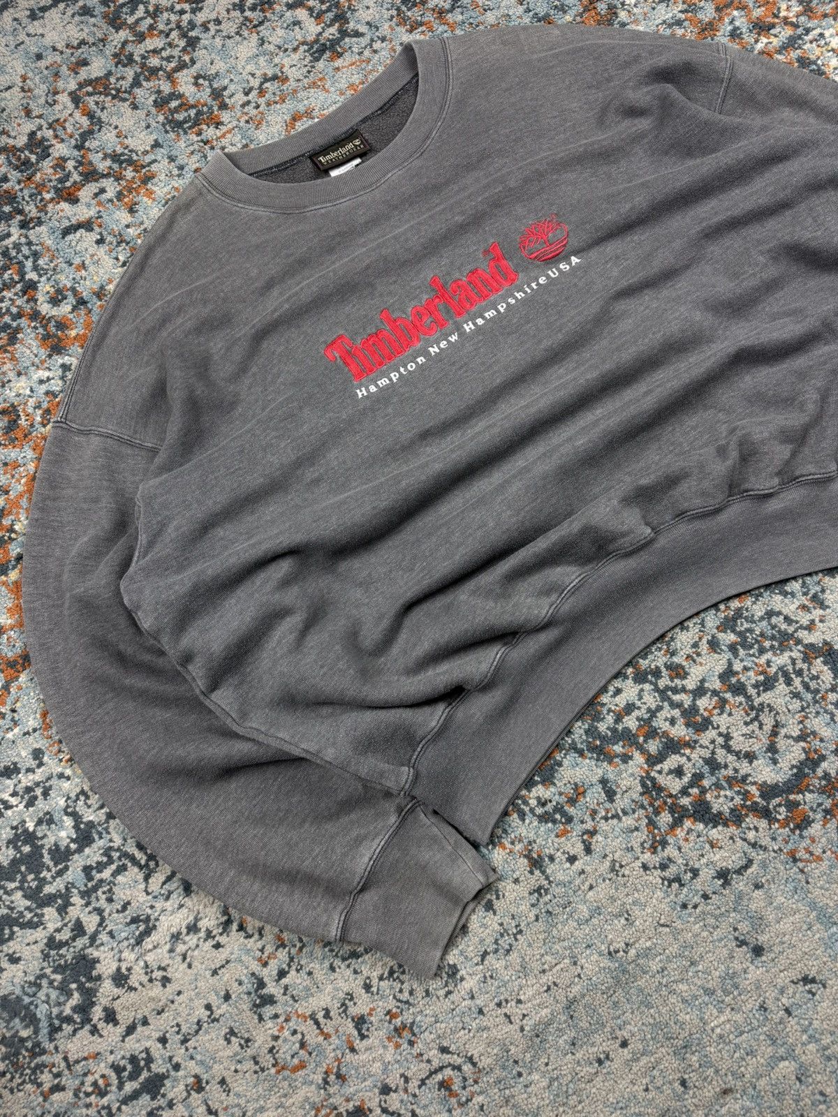 Timberland × Vintage Vintage 90s Timberland USA embroidered logo sweatshirt baggy Size US XL / EU 56 / 4 - 2 Thumbnail