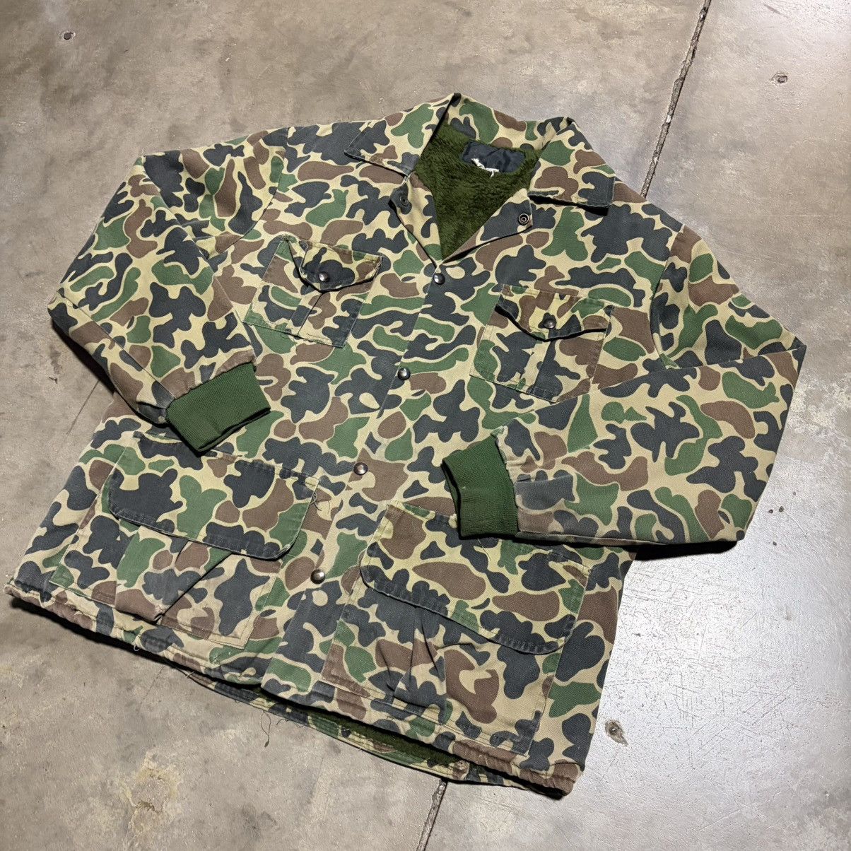 Vintage Vintage 80s Duck Camo Chore Jacket Hunting Outdoor Utility Size US L / EU 52-54 / 3 - 2 Thumbnail