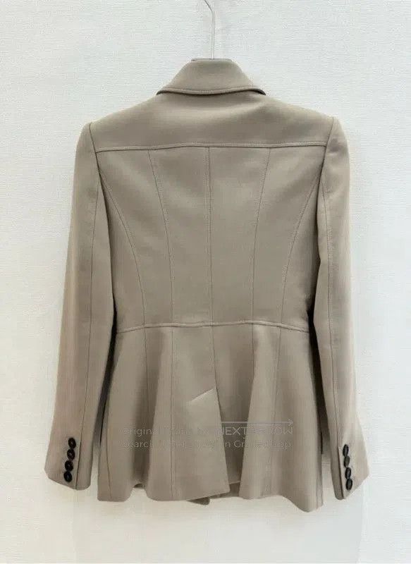 Burberry Burberry Khaki Wool Double-Breasted Long Coat. Size S / US 4 / IT 40 - 2 Thumbnail
