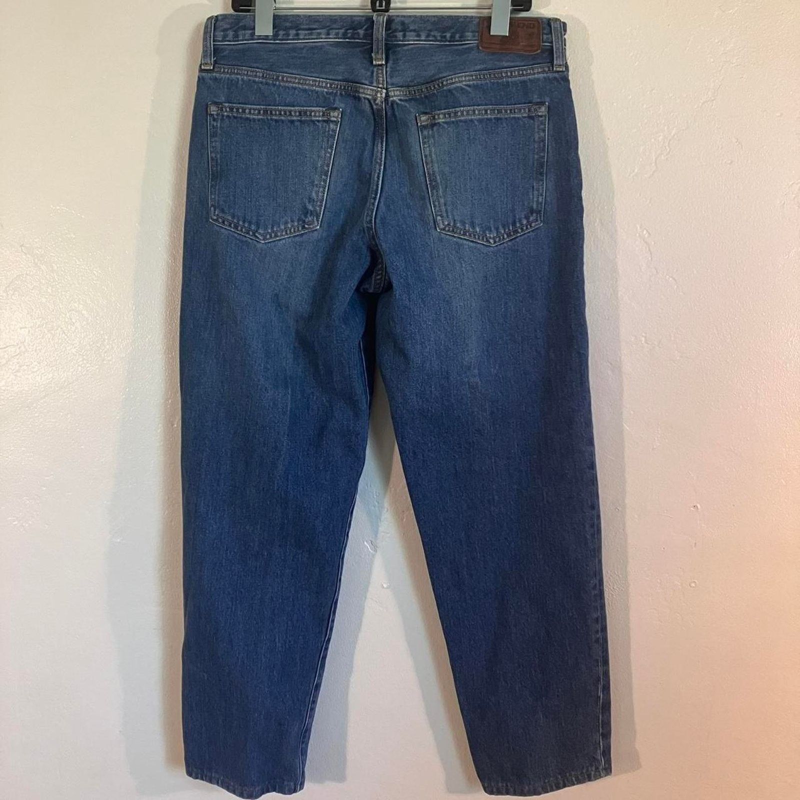Lands' End Land’s End Blue Medium Wash Square Rigger Denim Jeans Size US 33 - 4 Thumbnail