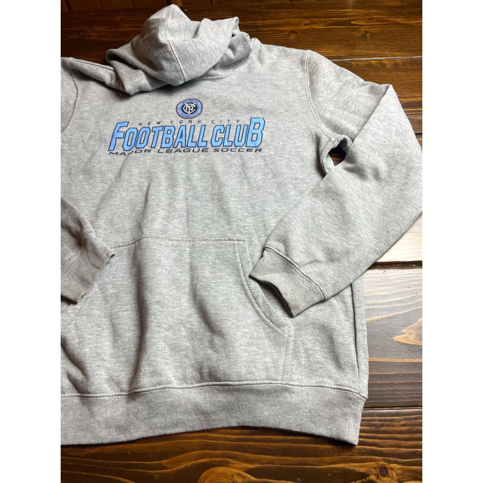 Vintage MLS Hoodie Women's Size XL Gray Soccer New York Football Club Hoodie USA Jersey? Size XL / US 12-14 / IT 48-50 - 3 Thumbnail