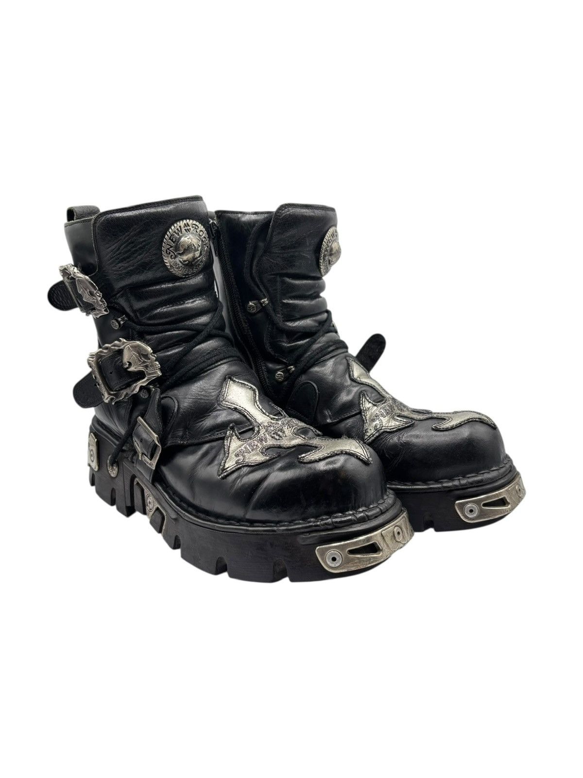 NEW ROCK ブーツ　サイズ41 New Rock × Vintage Vintage New Rock beige platform boots