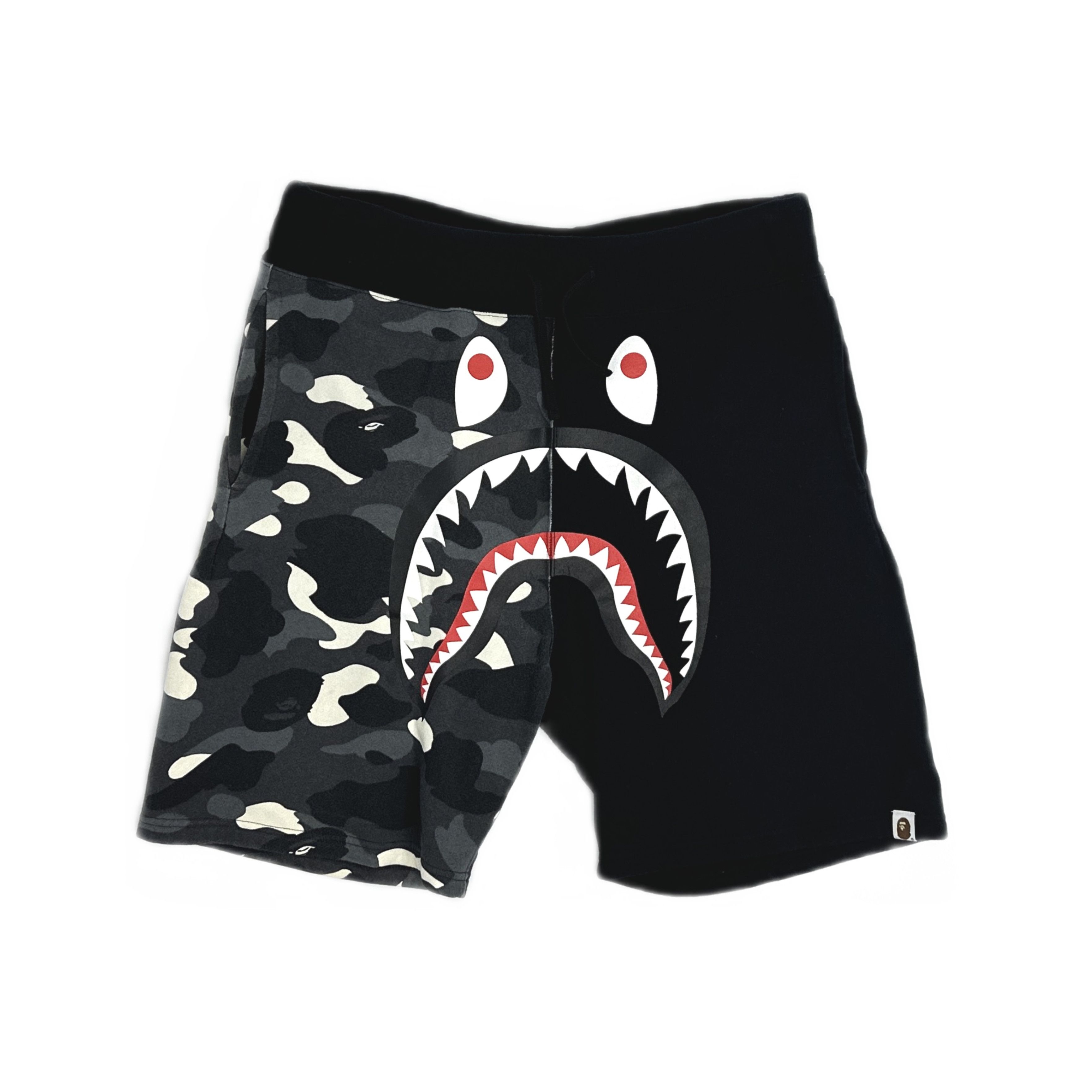 Bape A Bathing Ape Shark Camo Split Shorts Size L Size US 34 / EU 50 - 1 Thumbnail