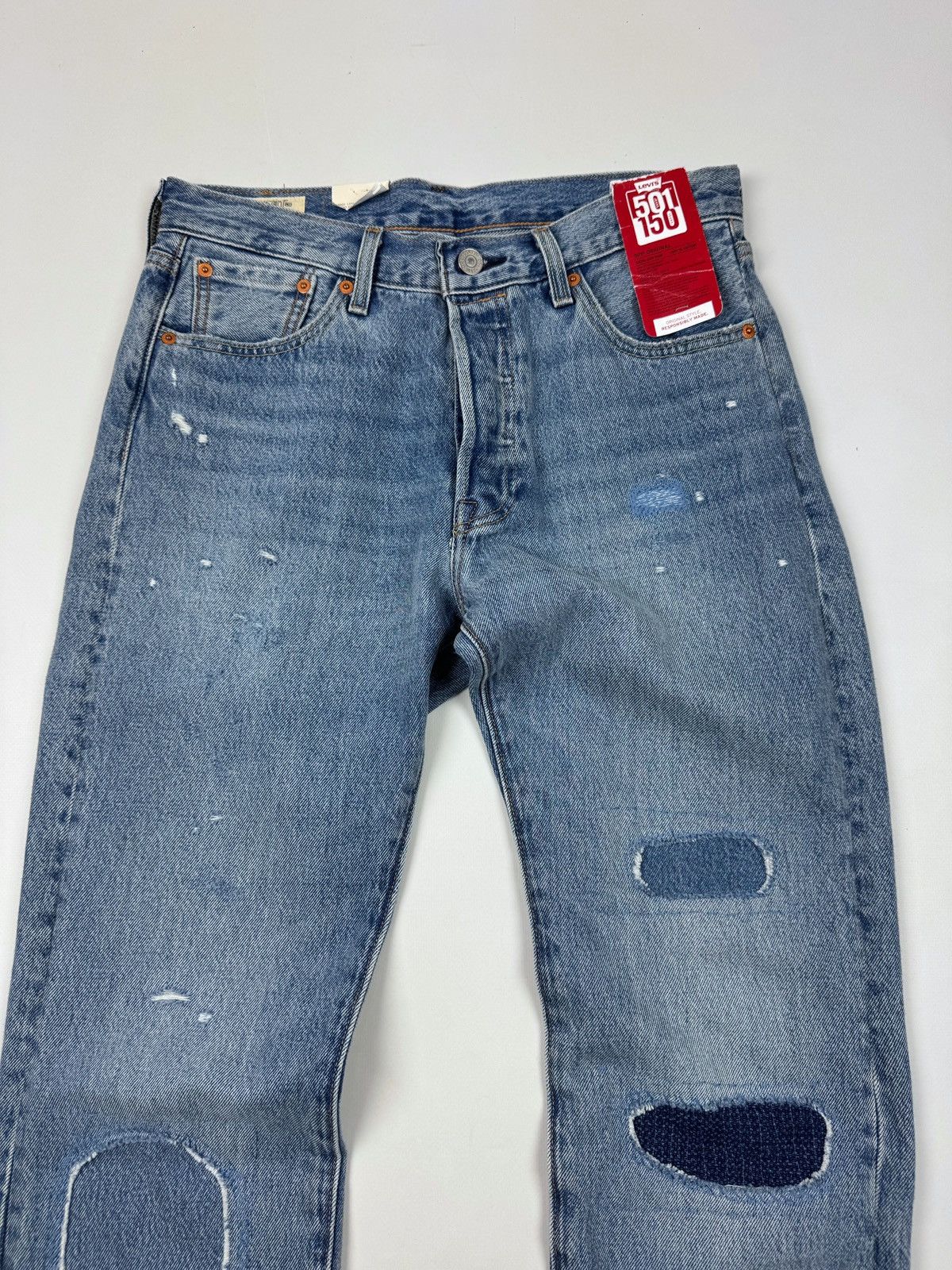 Levi's NWT Levi’s 501 150th Anniversary Repaired Washed Denim Jeans Size US 30 / EU 46 - 6 Thumbnail