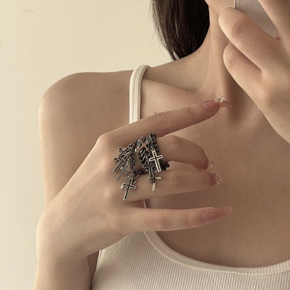 Designer × Japanese Brand × Vintage Hip Hop Multi-Layer Ring Size ONE SIZE - 4 Thumbnail