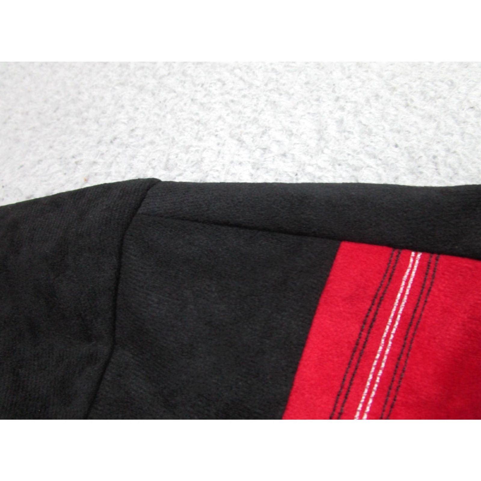 Velour Positano Shirt Mens Large Red Black Velour Bowling USA Made USA Retro Rockabilly Size US L / EU 52-54 / 3 - 4 Thumbnail