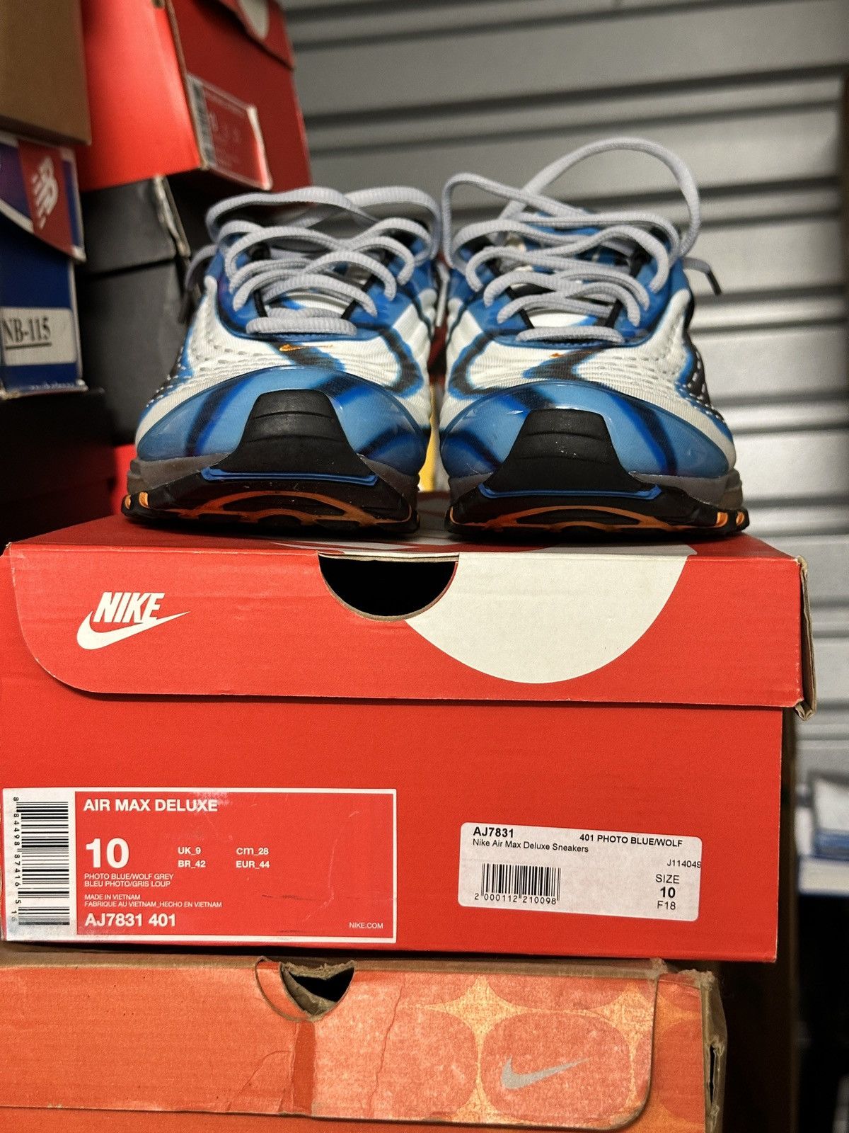 Mens Nike Nike Air Max Deluxe Blue Force Deluxe Photo Blue Womens