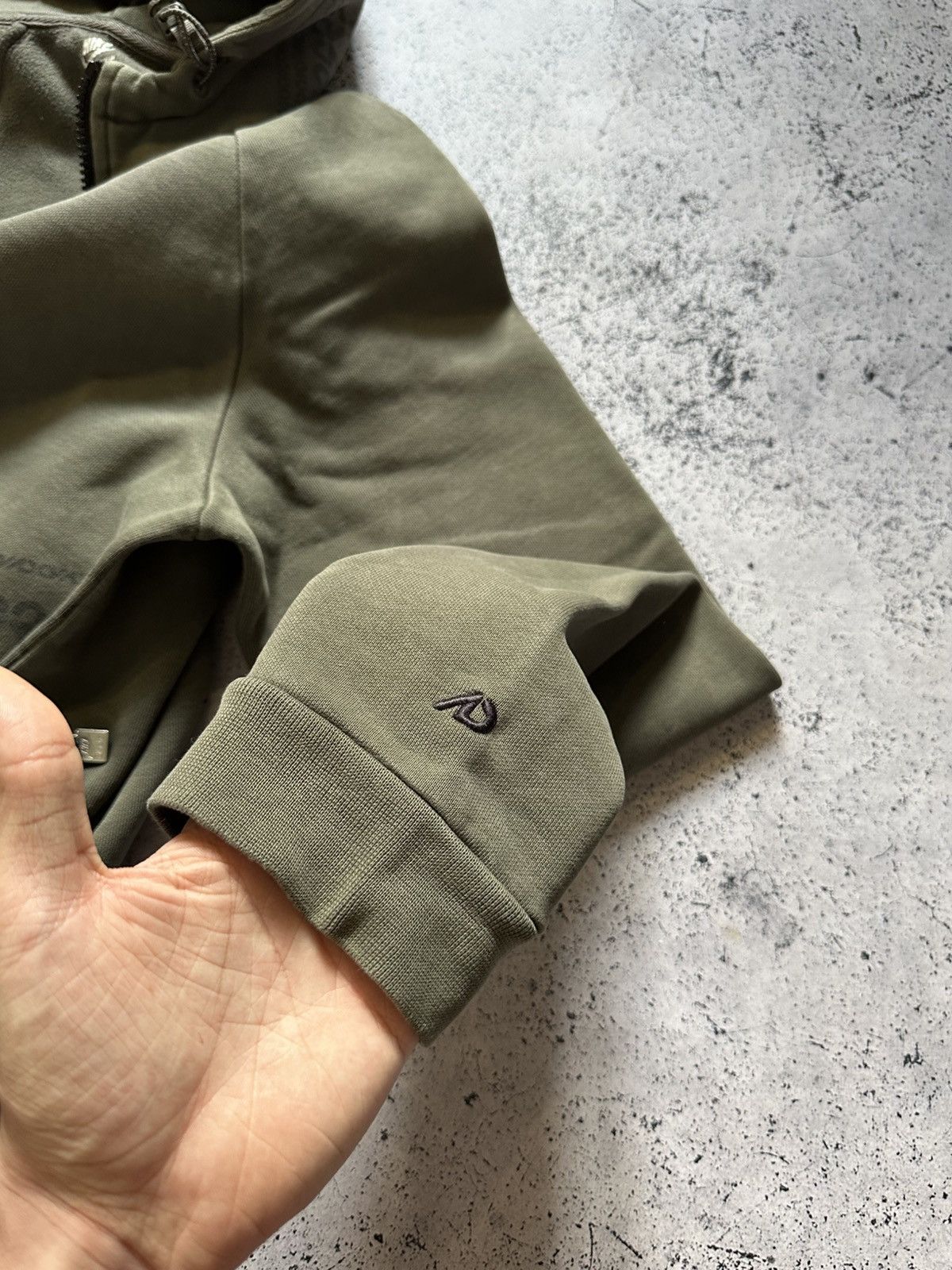 Nike × Vintage Vintage Nike Zip Hoodie Khaki Mini Logo Y2K USA Size US S / EU 44-46 / 1 - 8 Thumbnail