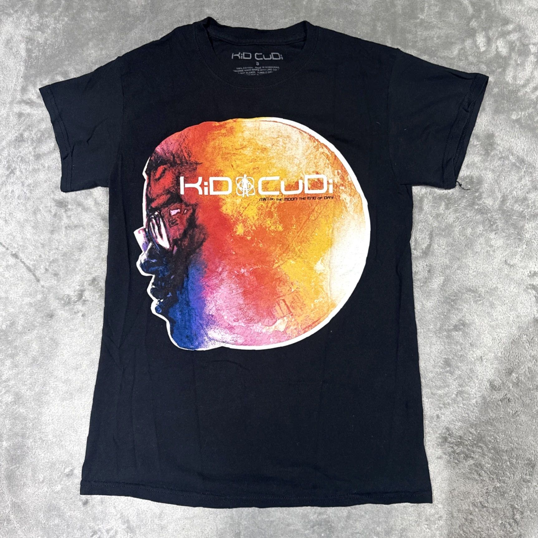 Vintage Kid Cudi T Shirt Mens Small Black Man On The Moon: The End Of Day Graphic Size US S / EU 44-46 / 1 - 2 Thumbnail