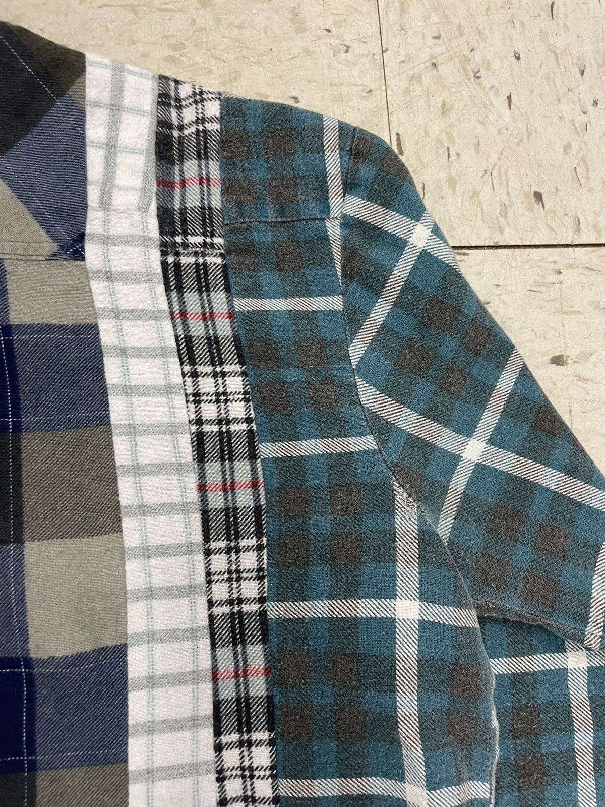 Needles Rebuild 7 Cuts Flannel Shirt Button Up Plaid Cotton Japan Size US M / EU 48-50 / 2 - 9 Thumbnail
