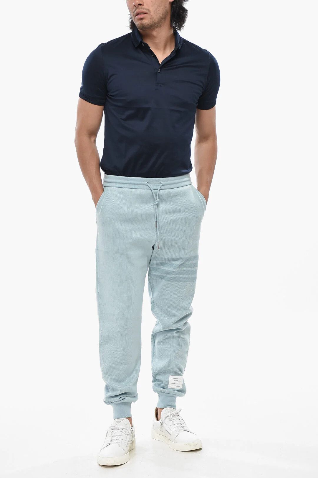 Thom Browne og1mm0426 Sweatpants & Joggers in Light Blue Size US 34 / EU 50 - 5 Thumbnail