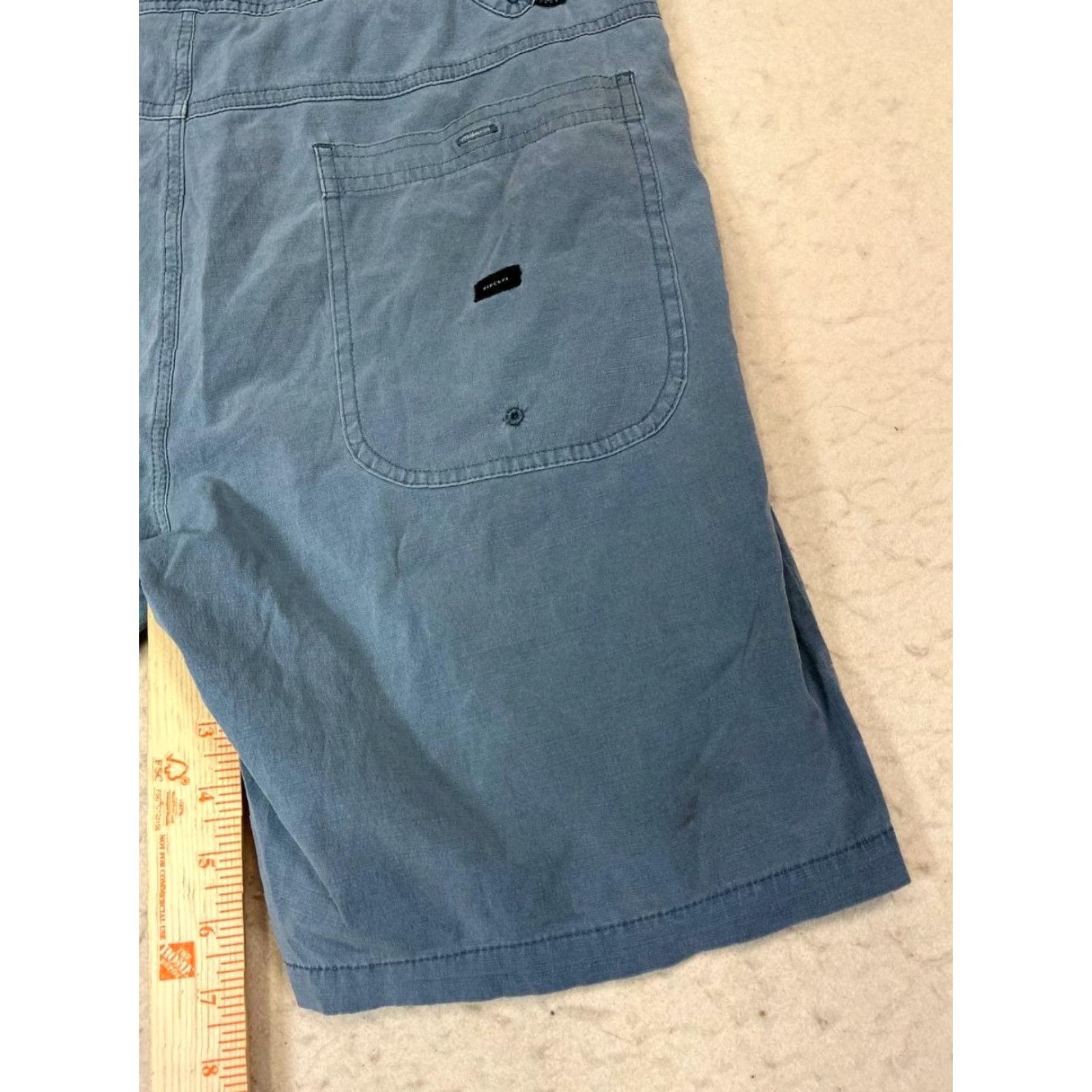 Rip Curl RIP CURL Board Shorts Mens Flat Front Blue 32 Chino Pockets Polyester Viscose Casual Travel Size US 32 / EU 48 - 5 Thumbnail