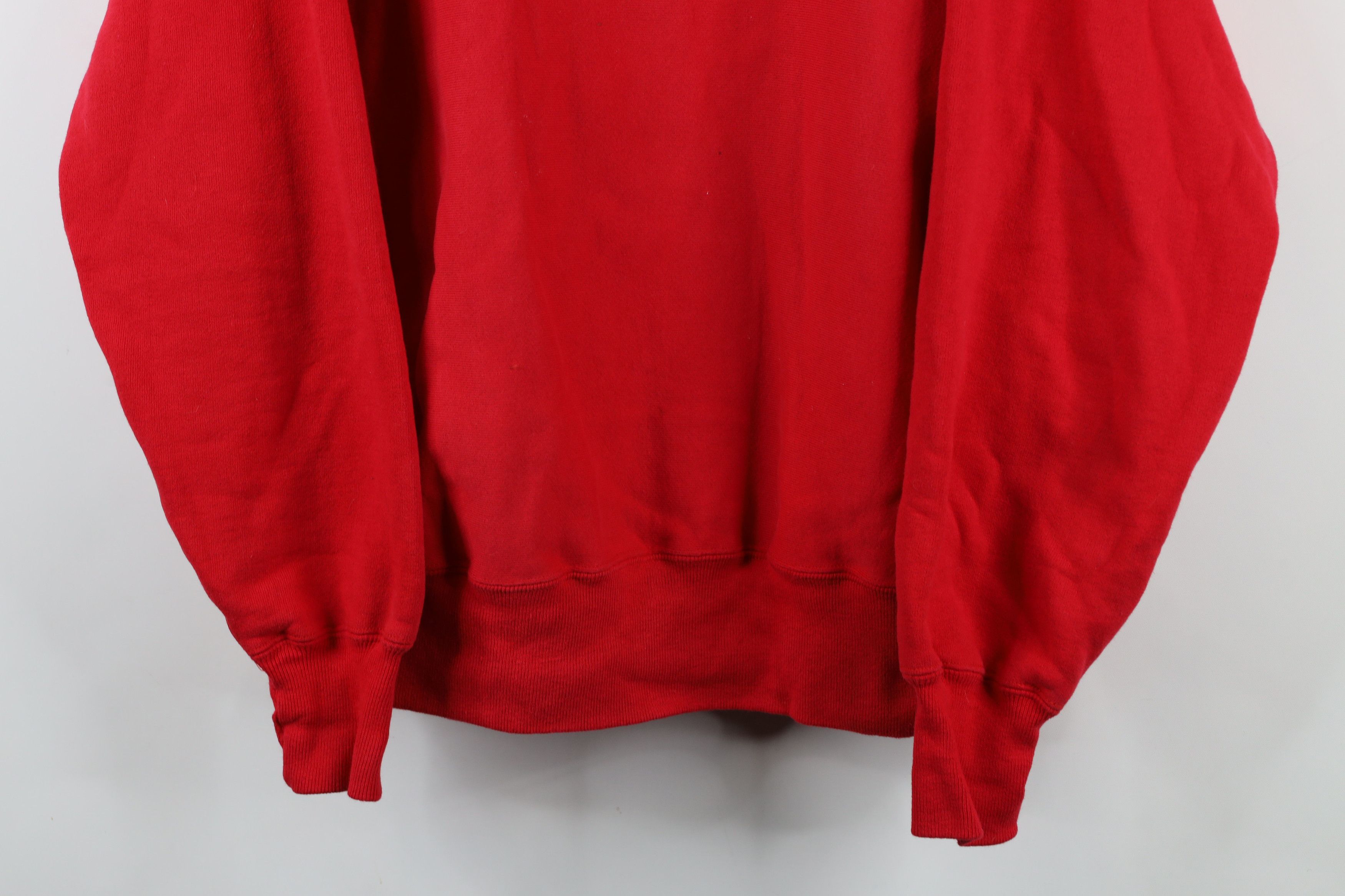 Vintage Vintage 90s Streetwear Heavyweight Cross Weave Sweatshirt Size US L / EU 52-54 / 3 - 3 Thumbnail