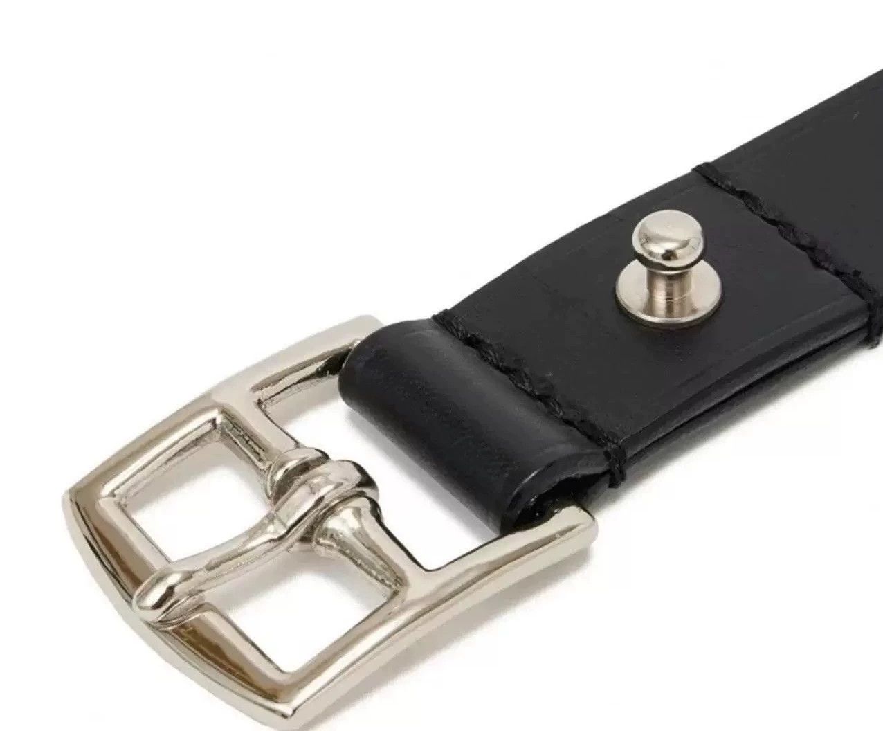 N.Hoolywood N.HOOLYWOOD Military Cowhide Minimalist Belt 10H Size ONE SIZE - 3 Thumbnail