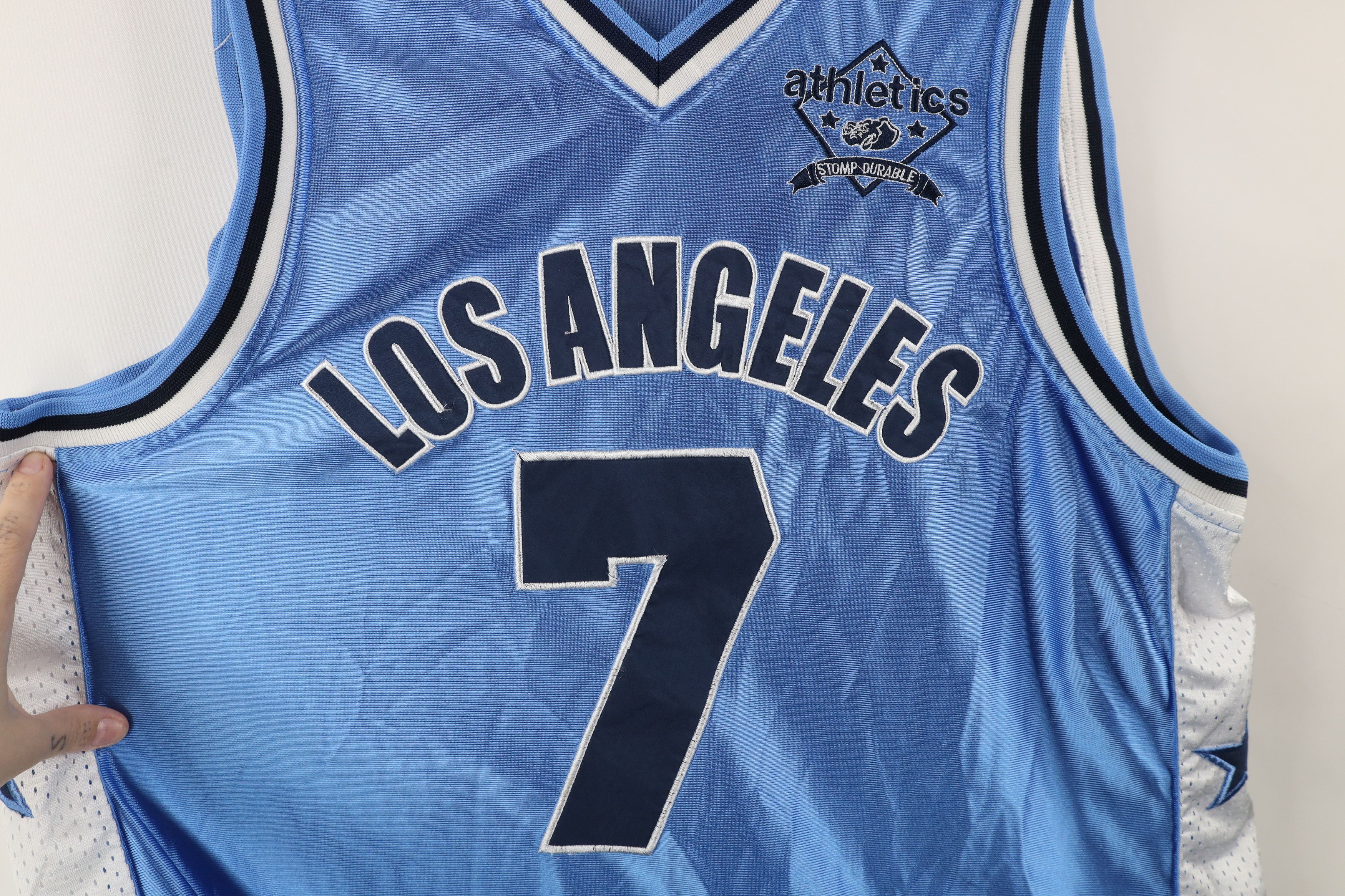 Vintage Vintage Y2K Streetwear Los Angeles Basketball Jersey Blue #7 Size US XXL / EU 58 / 5 - 4 Thumbnail