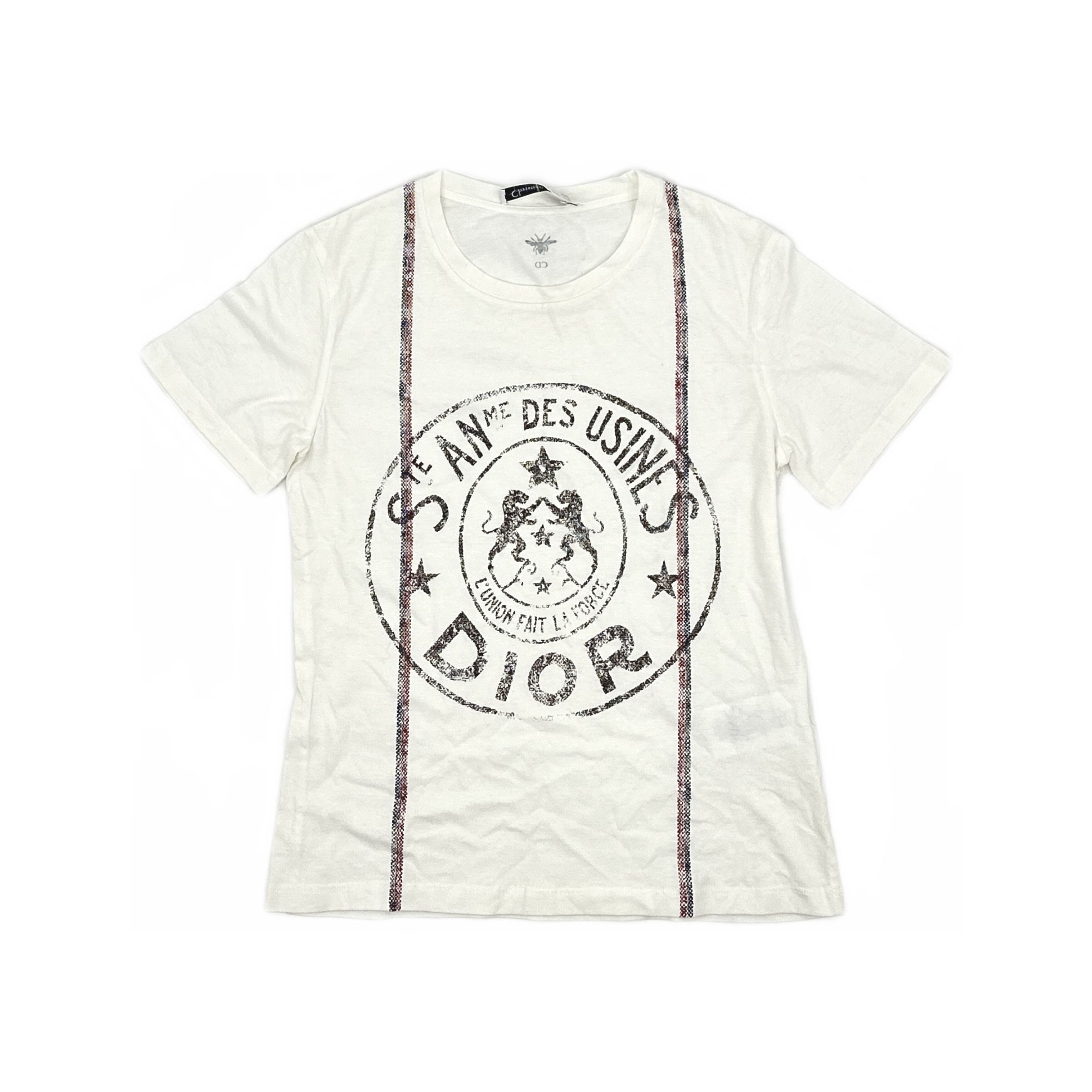 Dior Dior Bee Logo Short Sleeve T-Shirt Size XS Size XS / US 0-2 / IT 36-38 - 1 Thumbnail