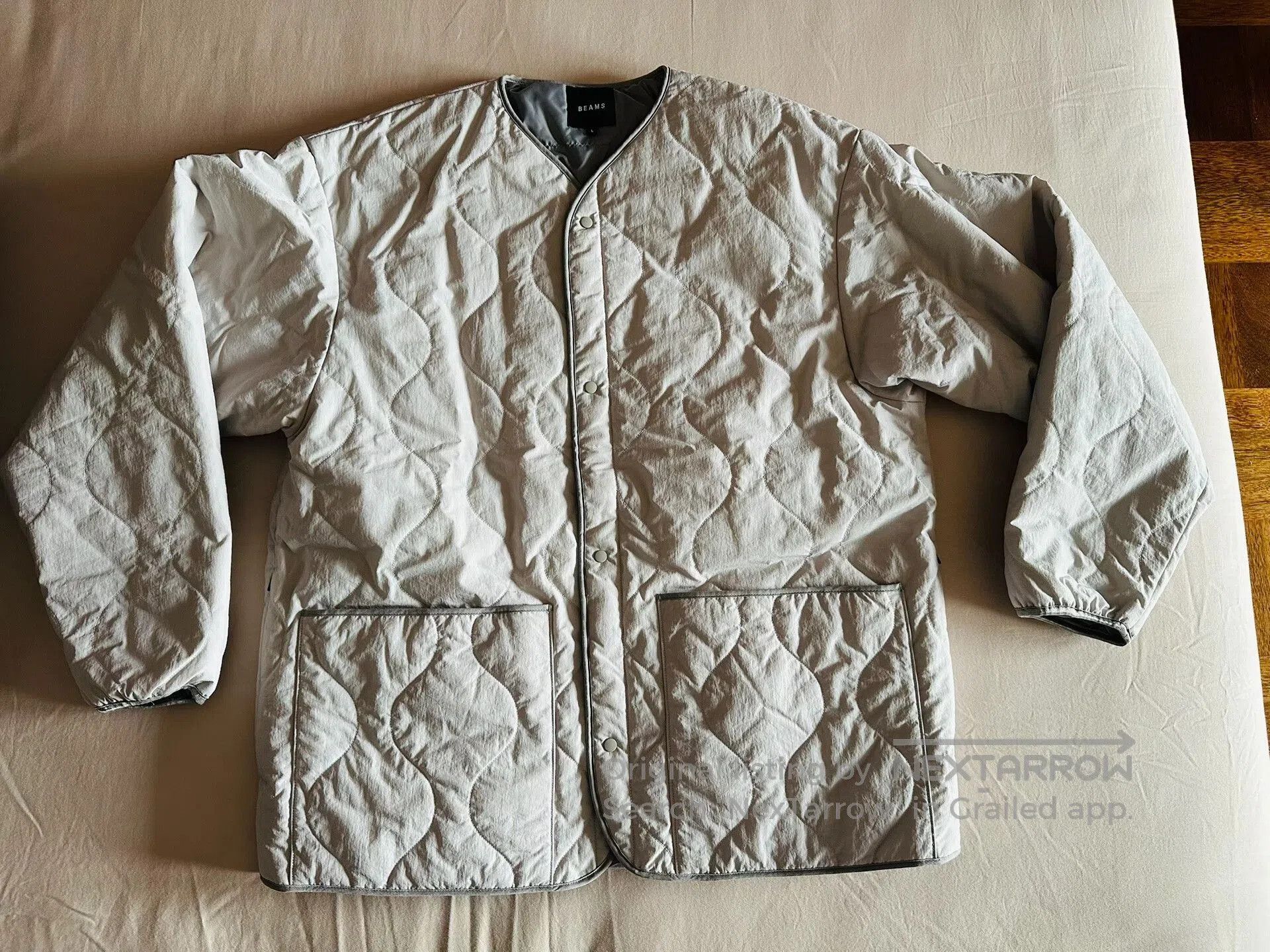 Beams Japan BEAMS Collarless Down Military Jacket. Size US L / EU 52-54 / 3 - 6 Thumbnail