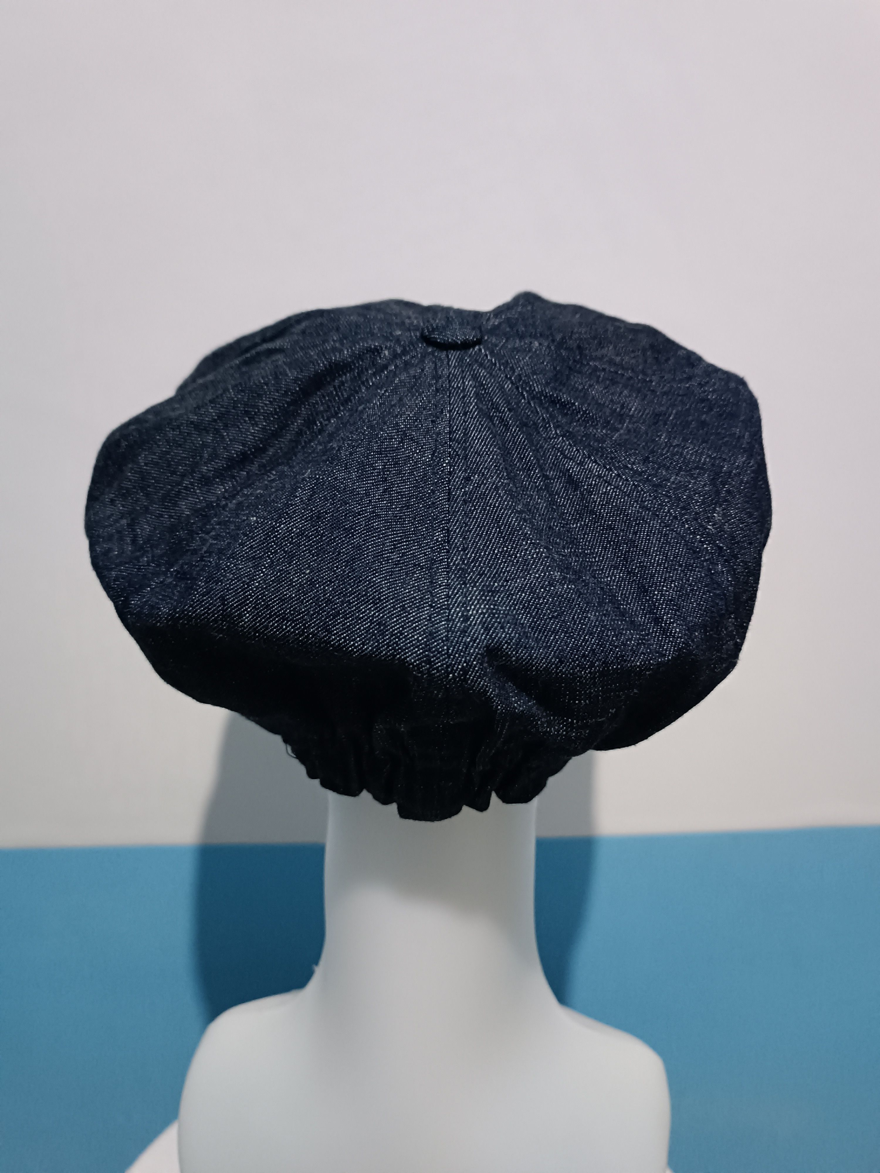 Japanese Brand Japanese Deep Blue Denim Baker Boy Hat Size ONE SIZE - 3 Thumbnail