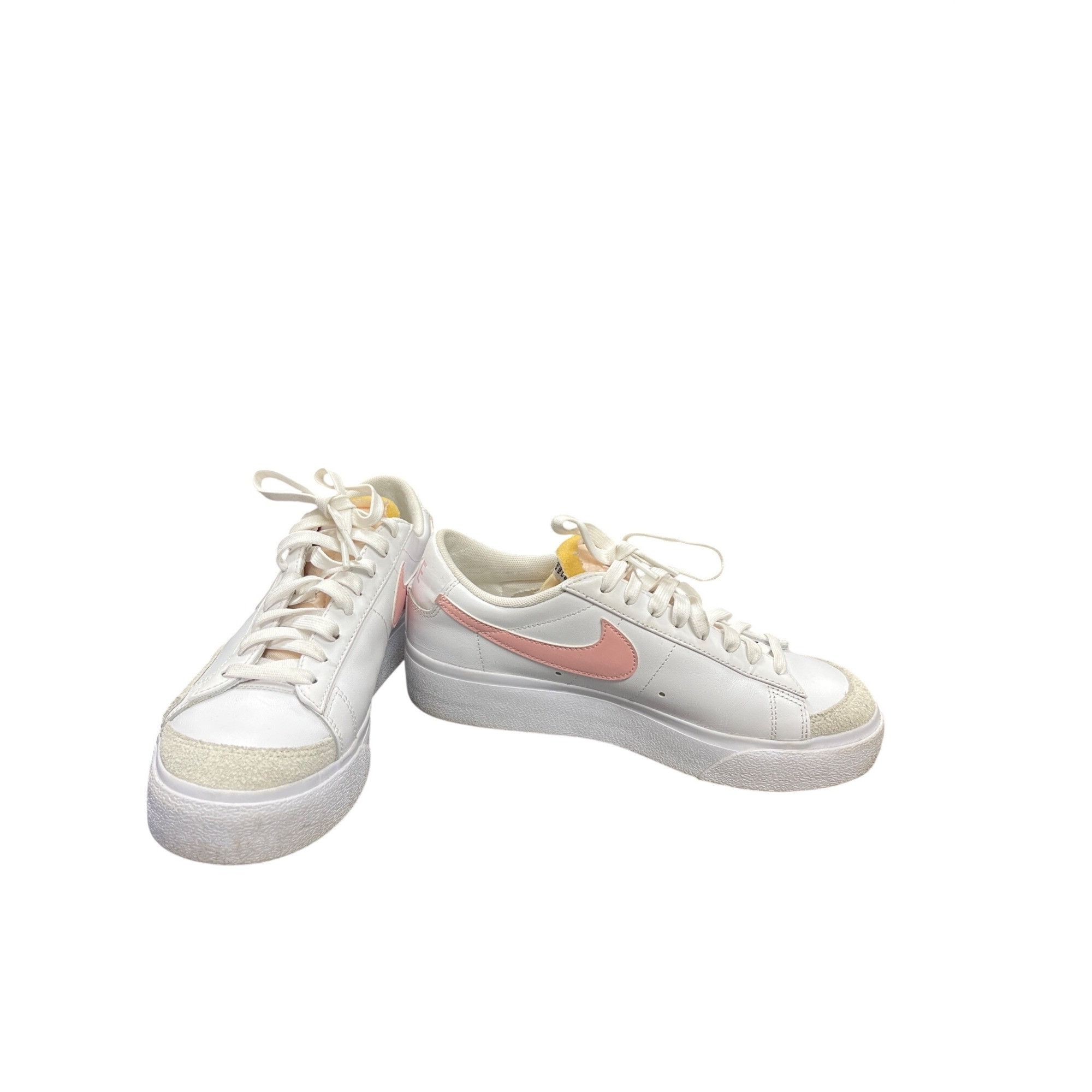Nike Nike Blazer low wms white pink platform sneakers shoes sz 8 Size US 8 / IT 38 - 1 Thumbnail