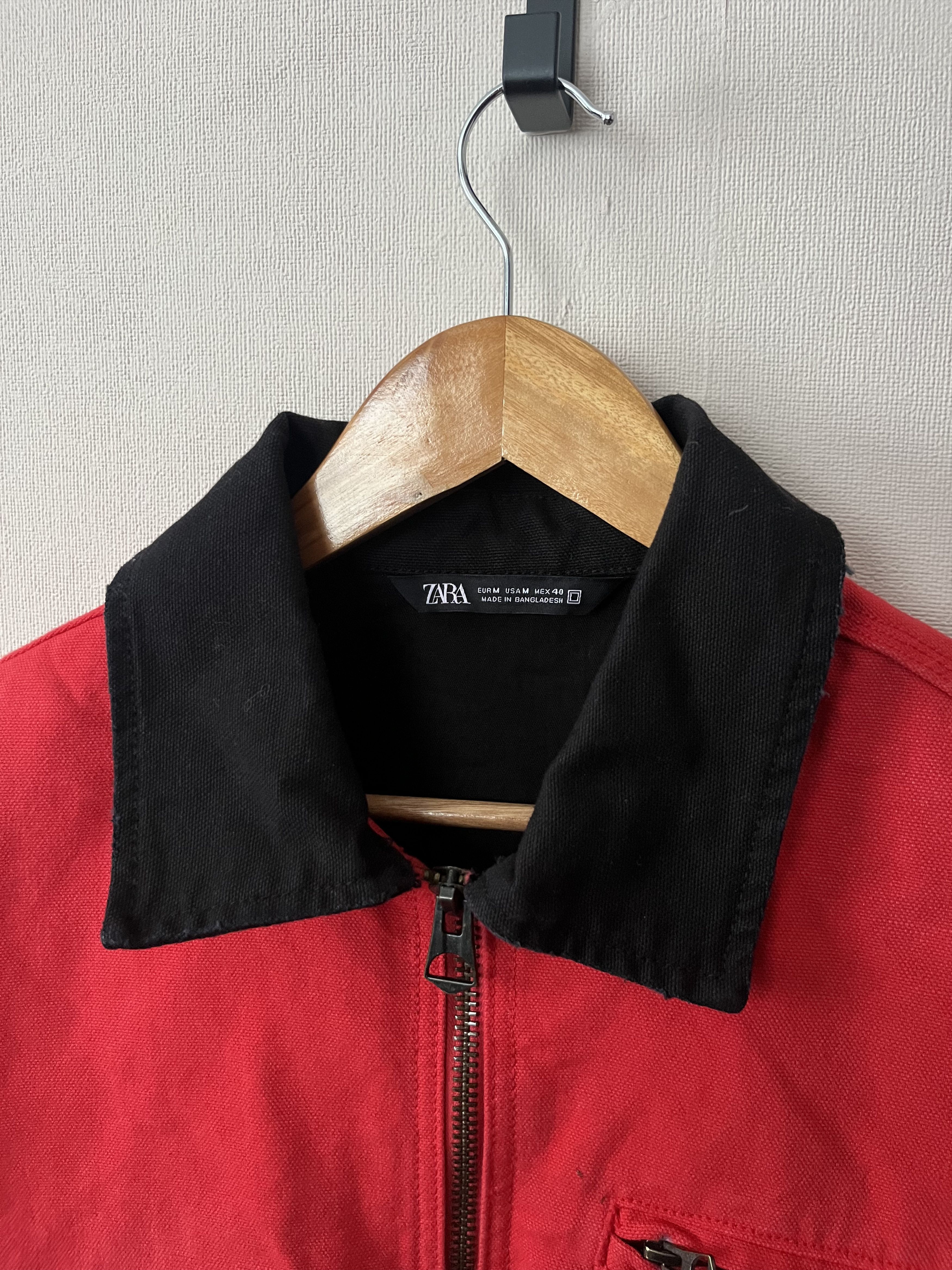 Zara Zara DNWR Detroit Workwear Jacket Red Color Size USA M Rare Size US M / EU 48-50 / 2 - 2 Thumbnail