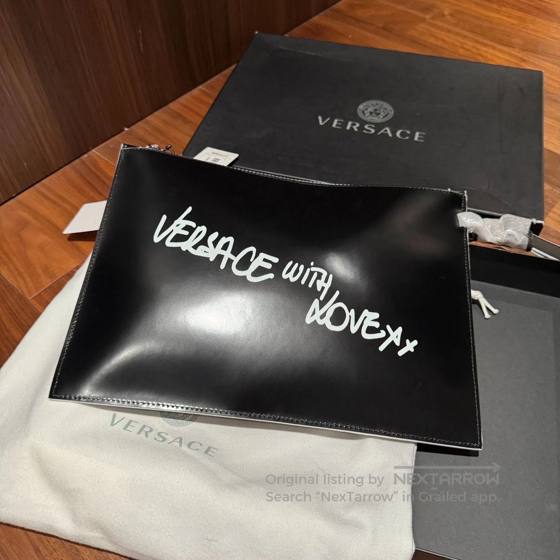 Versace Versace Leather Printed Clutch Bag. Size ONE SIZE - 4 Thumbnail