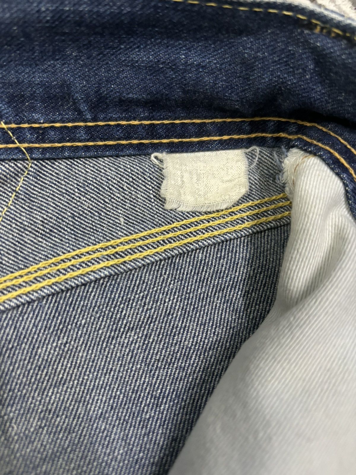 Sugar Cane Vintage 1990s Sugar Cane’s Selvedge Buckle Back Baggy Jeans Size US 30 / EU 46 - 23 Thumbnail