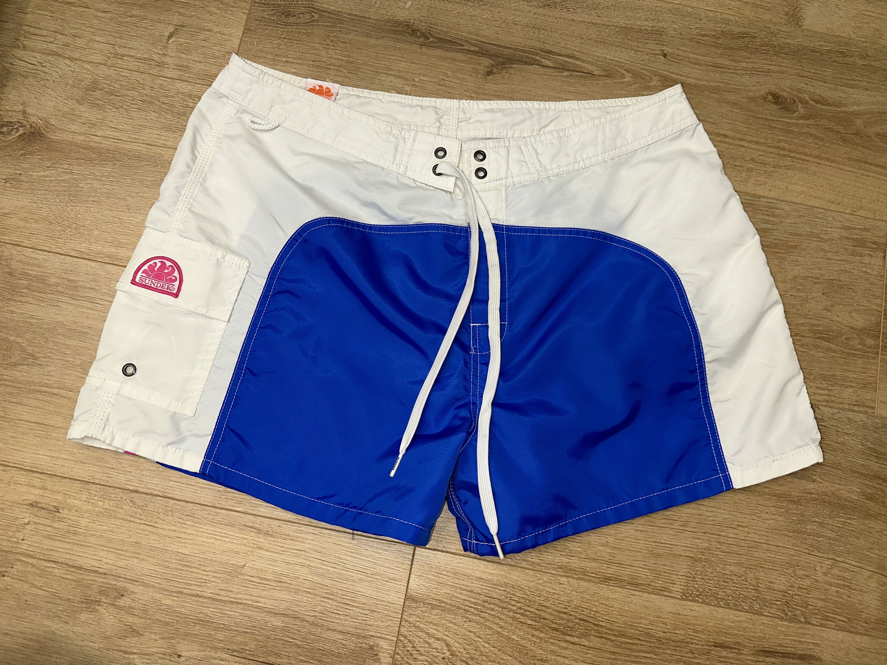 Sundek Double Color Sundek Swim Shorts Size 38 Curved Panel Trim Size US 38 / EU 54 - 5 Thumbnail