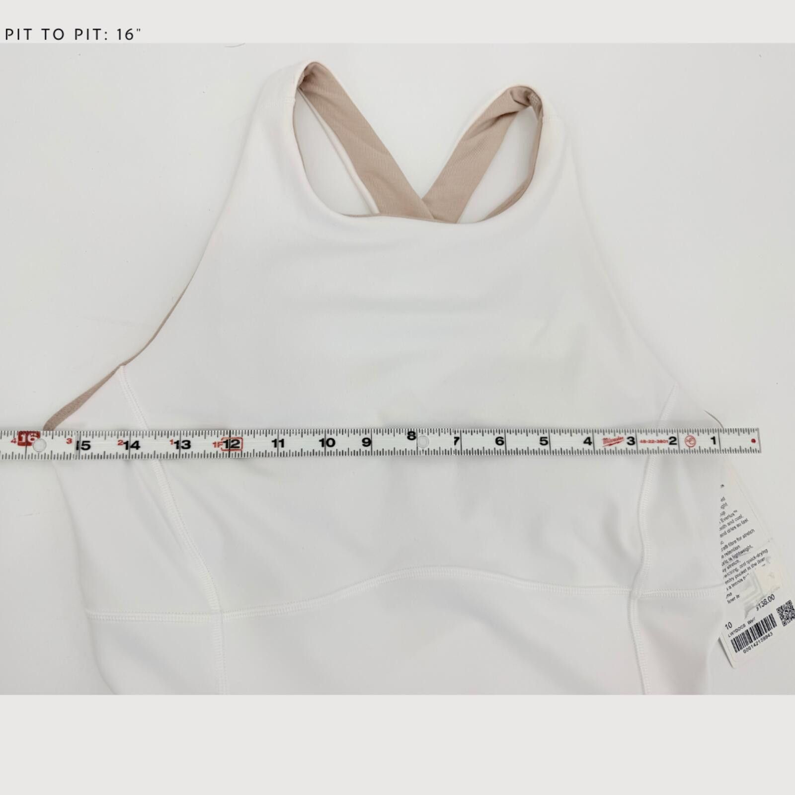 Lululemon Lululemon Court Crush Tennis Dress White Size 10 NWT Size L / US 10 / IT 46 - 7 Thumbnail