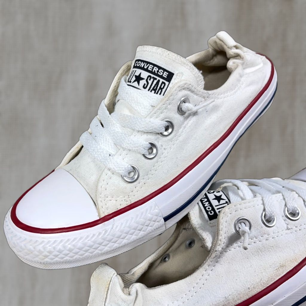Converse Converse Chuck Taylor All Star Shoreline Slip On Women 7 White Sneaker Casual Canvas Stars Logo Comfort Low Top Size US 7 / IT 37 - 1 Thumbnail