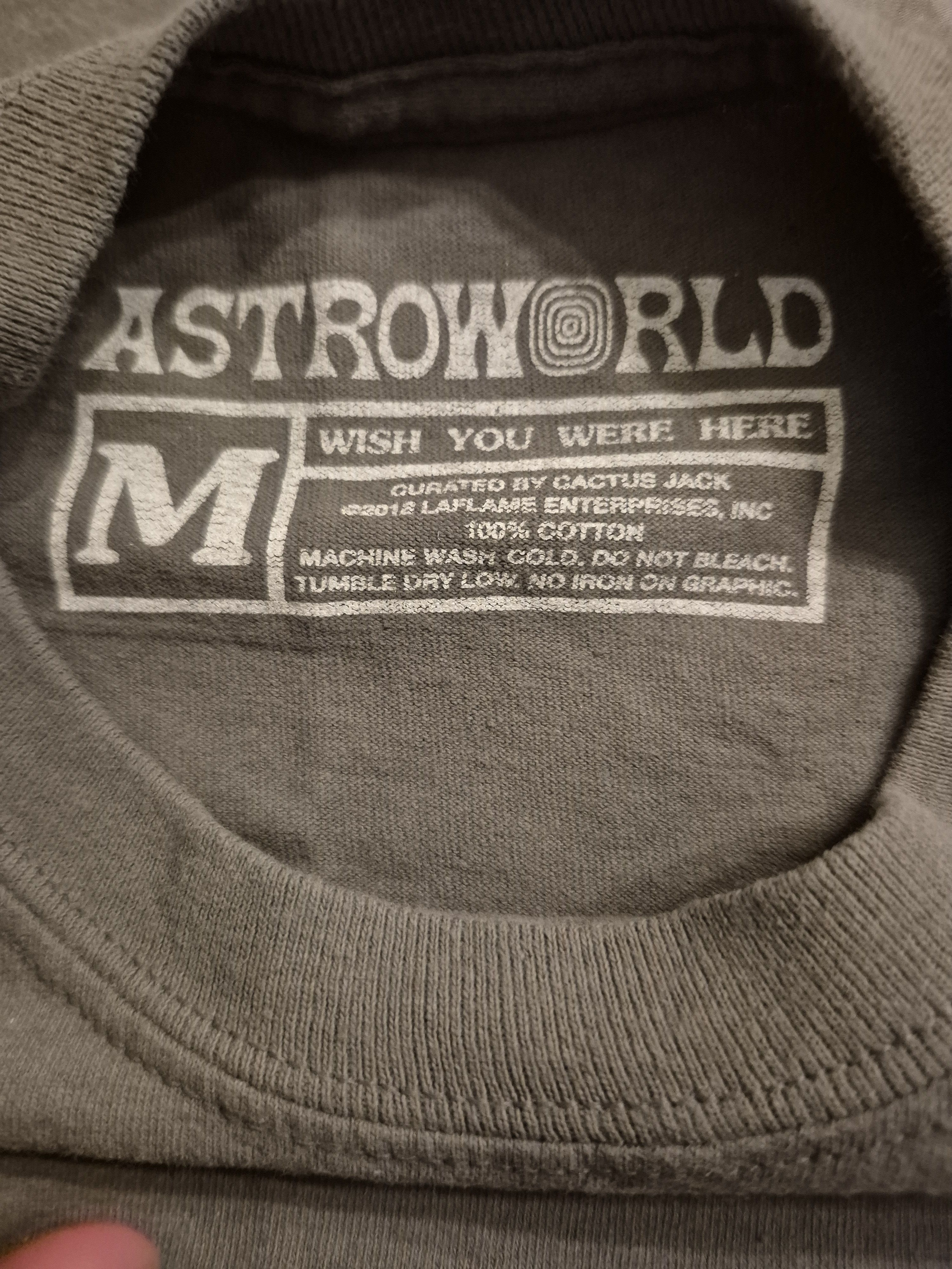 Travis Scott AstroWorld "Stop Look Listen" Long Sleeve Tee Size Medium Size US M / EU 48-50 / 2 - 3 Thumbnail