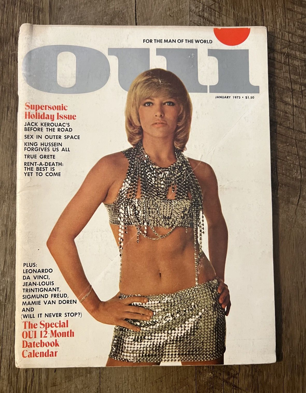 Vintage OUI Magazine - January 1973 Issue - Supersonic Holiday Size ONE SIZE - 1 Thumbnail