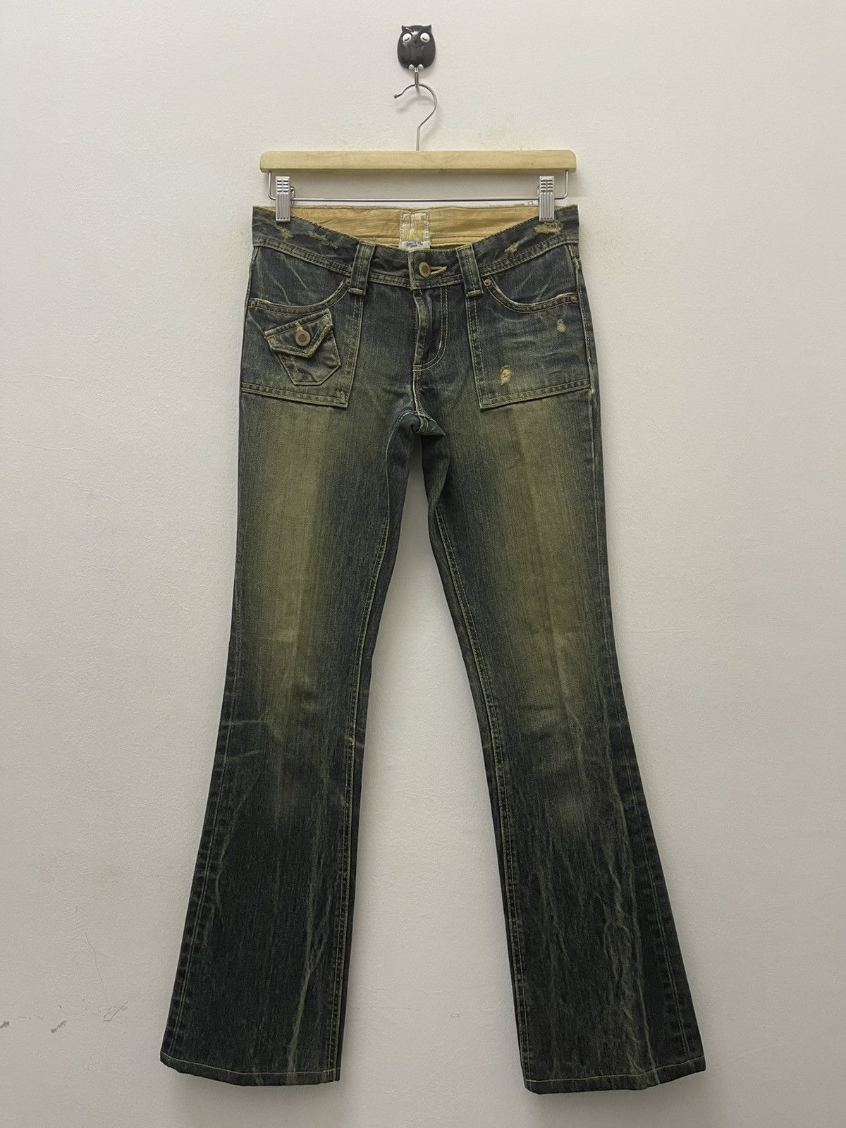 Edwin Rare Vintage VIENUS JEAN Something by Edwin Japan Flare Size US 28 / EU 44 - 1 Thumbnail
