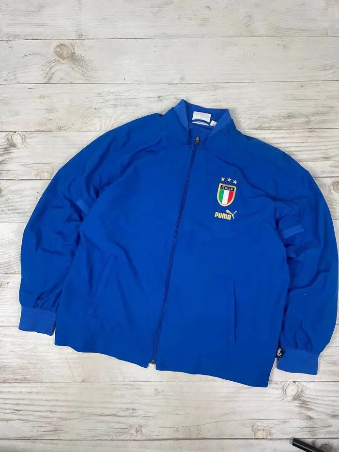 Puma Vintage Puma Italy 2004 2006 Track Jacket Soccer Football Size US XL / EU 56 / 4 - 1 Thumbnail