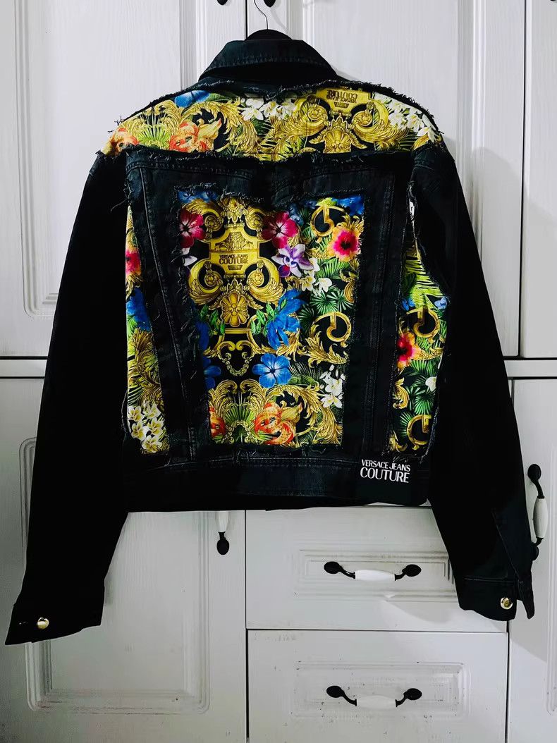 Versace Versace Jungle Couture Denim Jacket - yq Size US S / EU 44-46 / 1 - 2 Thumbnail