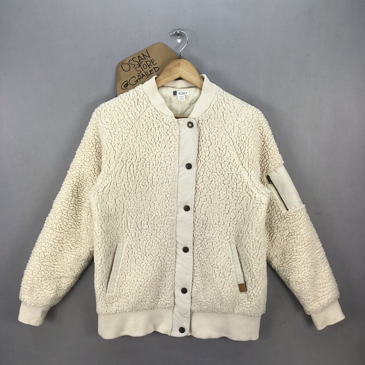 🇯🇵 Roxy Zipper Up Sherpa Quilted Jacket