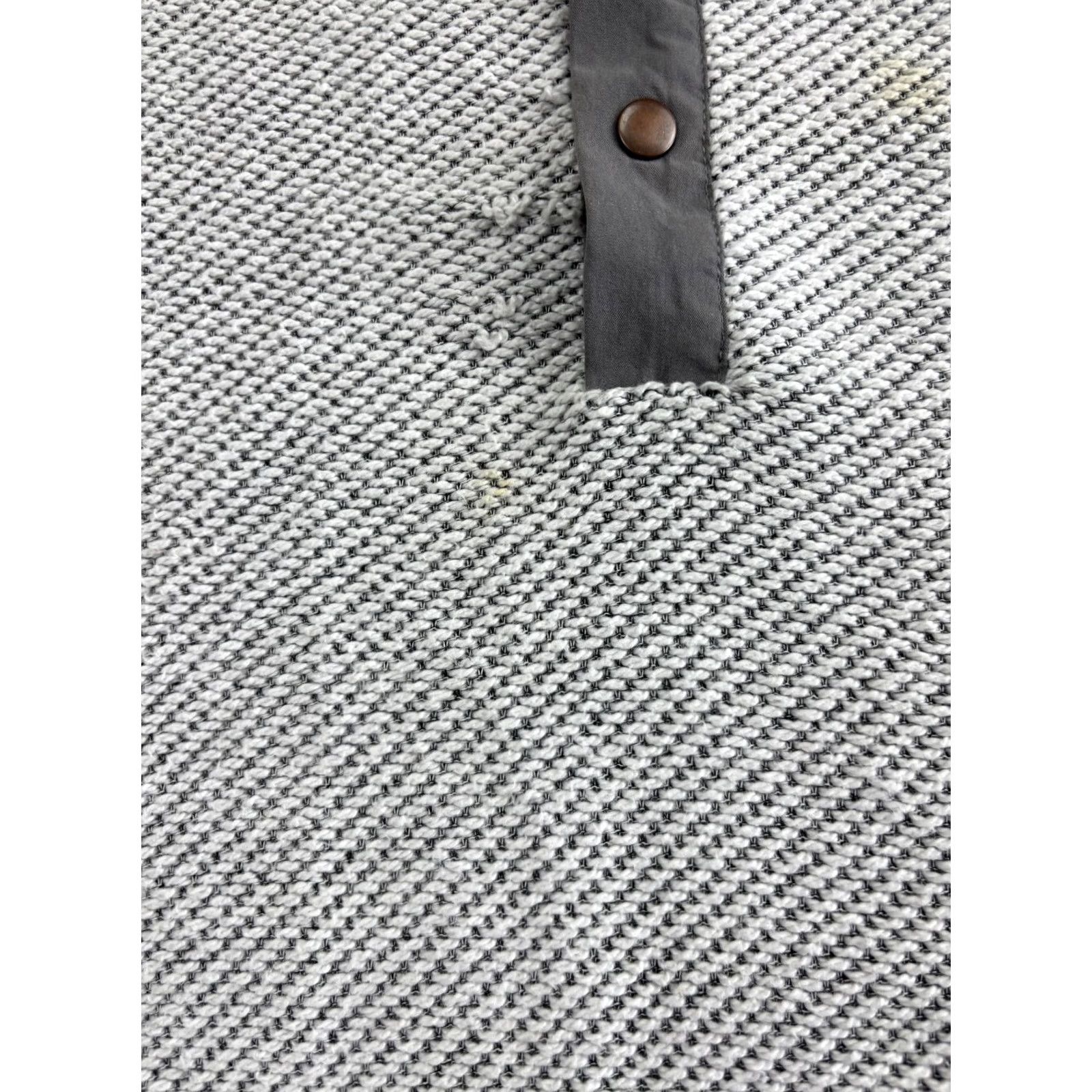 Roper VINTAGE Southern Marsh Pawleys Rope Sweater Men's S Gray Pullover Mock Neck Button Size US S / EU 44-46 / 1 - 7 Thumbnail
