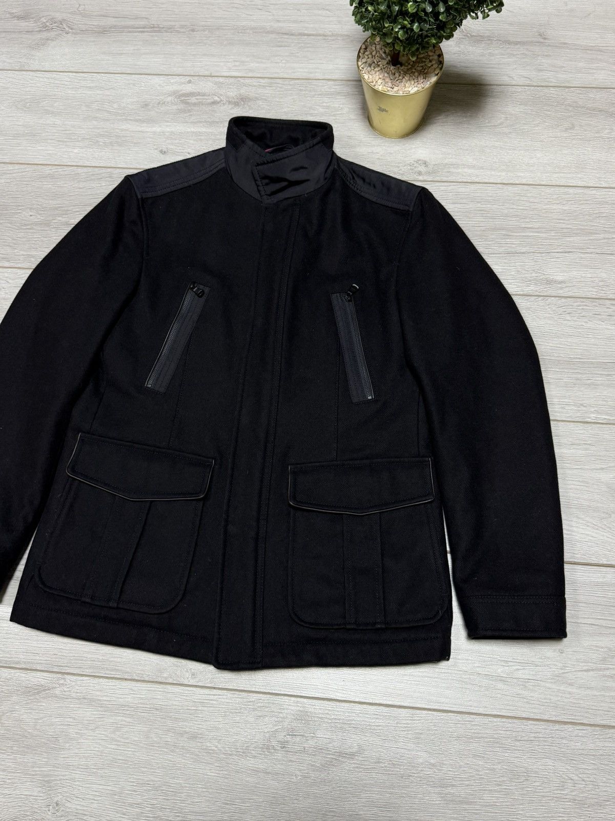 Hugo Boss Hugo Boss cashmere coat zip wool eb0 Size US L / EU 52-54 / 3 - 13 Thumbnail