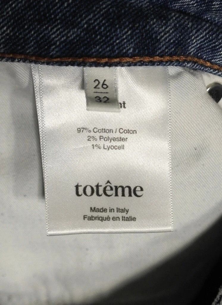 Toteme Toteme Denim Straight Pants Womens Sz 26 Size 26" / US 2 / IT 38 - 8 Thumbnail